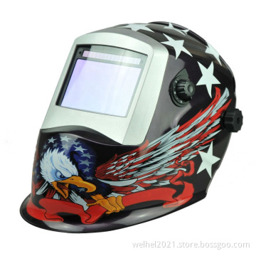 Solar power auto darkening factory supply welding helmet